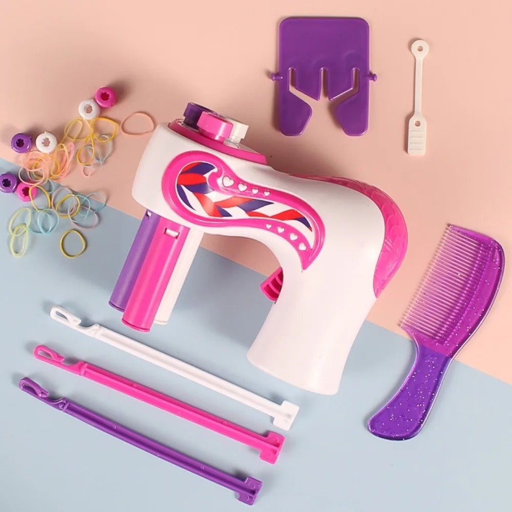 Automatic Hair Braider for Girls – DIY Hair Styling Tool for Kids with 360° Twist Action, Easy One-Button Operation