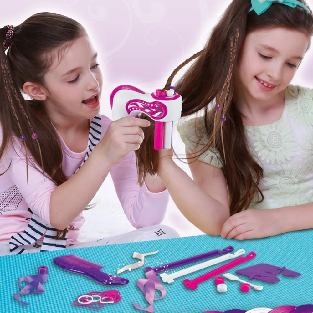 Automatic Hair Braider for Girls – DIY Hair Styling Tool for Kids with 360° Twist Action, Easy One-Button Operation