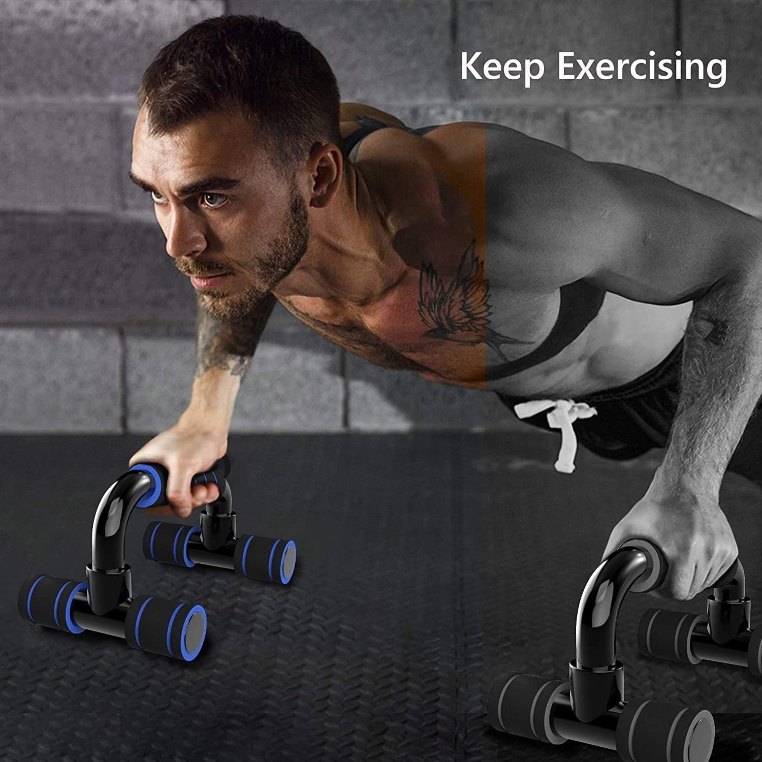 Heavy-Duty Pushup Stands – Non-Slip, Wrist-Friendly, Portable Fitness Equipment for Upper Body Workouts