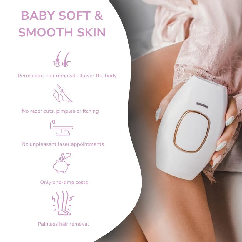 ✨ IPL Laser Hair Removal Device – Permanent, Painless, At-Home Hair Removal for Women & Men | 5 Adjustable Energy Levels | 500,000 Flashes | Face, Legs, Bikini & Body