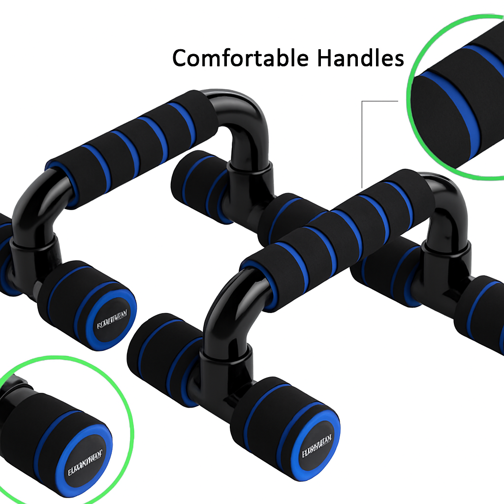 Heavy-Duty Pushup Stands – Non-Slip, Wrist-Friendly, Portable Fitness Equipment for Upper Body Workouts