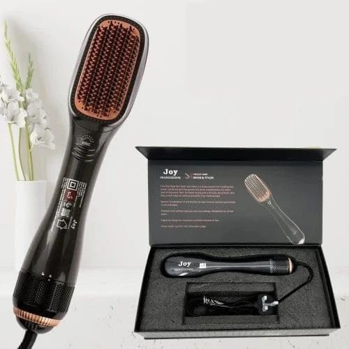3-in-1 ionic hair straightening brush | hair dryer, straightener & volumizer